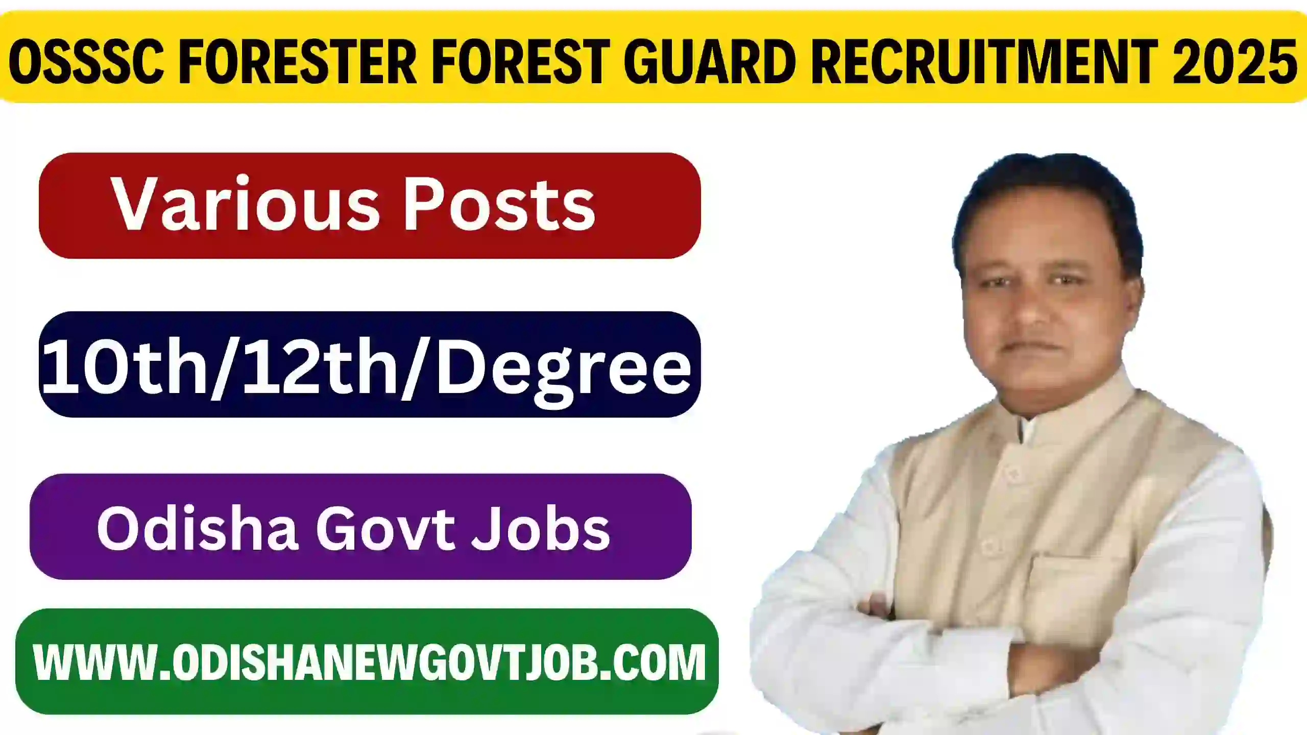 OSSSC Forester Forest Guard Recruitment 2025
